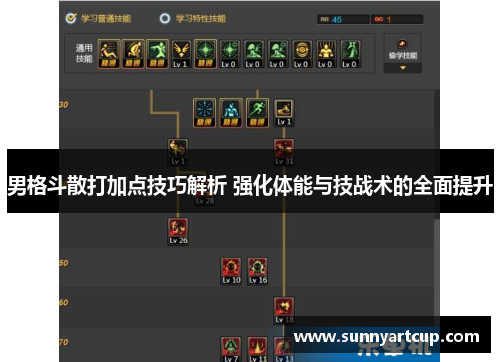 男格斗散打加点技巧解析 强化体能与技战术的全面提升